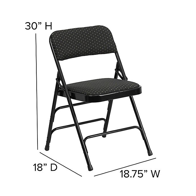 slide 5 of 10, Flash Furniture Fabric Folding Chair - Black, 1 ct