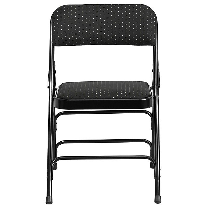 slide 6 of 10, Flash Furniture Fabric Folding Chair - Black, 1 ct