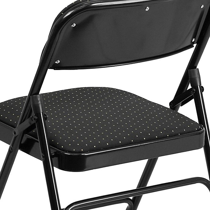 slide 7 of 10, Flash Furniture Fabric Folding Chair - Black, 1 ct