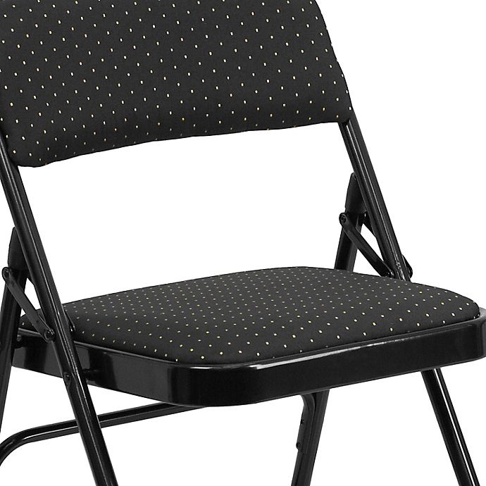 slide 8 of 10, Flash Furniture Fabric Folding Chair - Black, 1 ct