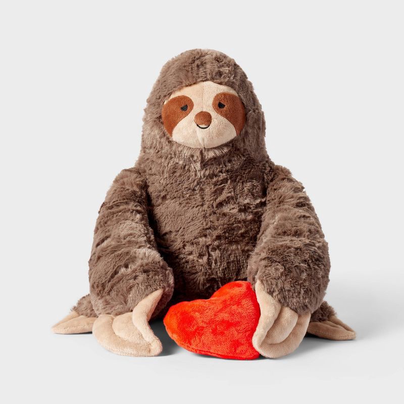 11'' Sloth Stuffed Animal with Heart - Gigglescape 1 ct | Shipt