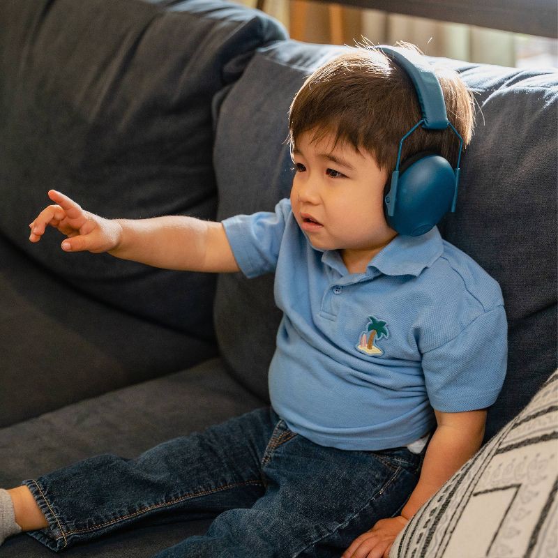 slide 9 of 15, JLab JBuddies Protect Kids Ear Protection Ear Covers - Navy: ABS Material, One Size, 1 ct