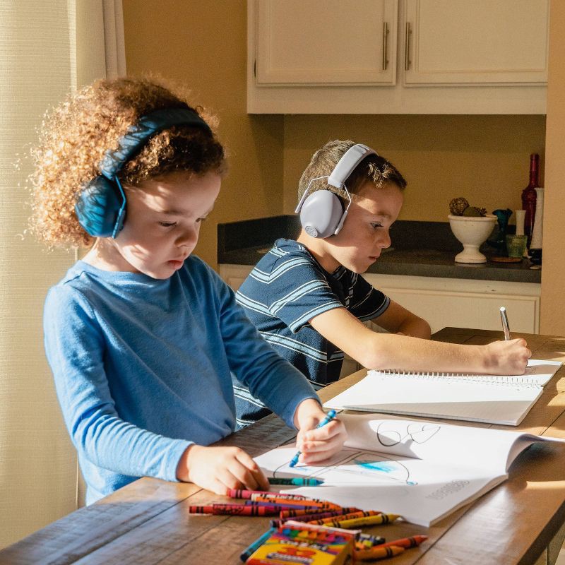 slide 5 of 15, JLab JBuddies Protect Kids Ear Protection Ear Covers - Navy: ABS Material, One Size, 1 ct