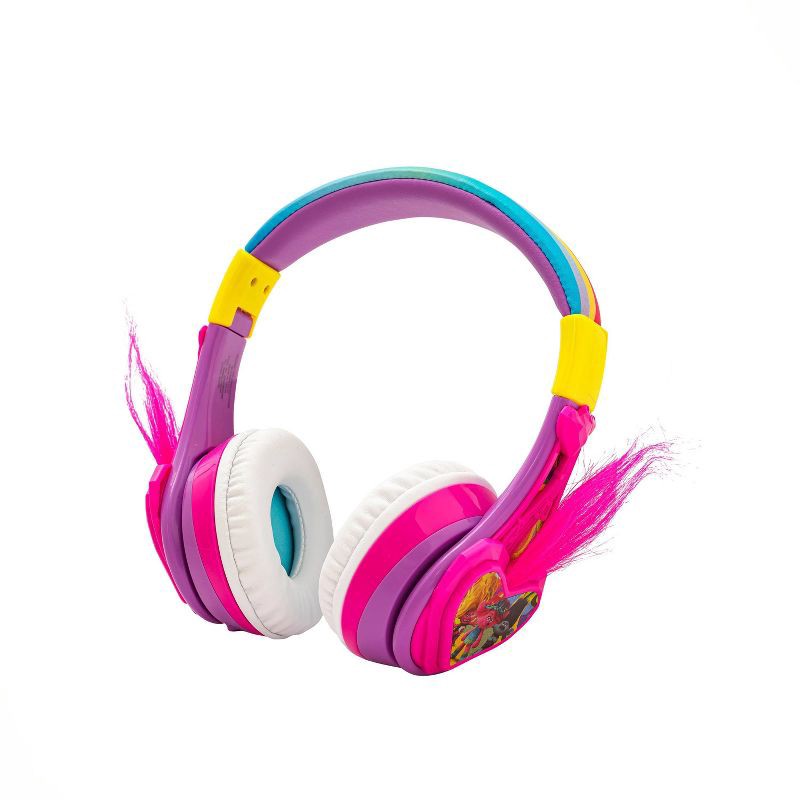 slide 1 of 6, eKids Trolls 3 Bluetooth Wireless Headphones, 1 ct
