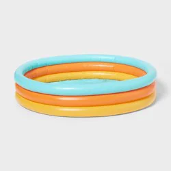 3-Ring Pool Blue/Orange/Yellow - Sun Squad™