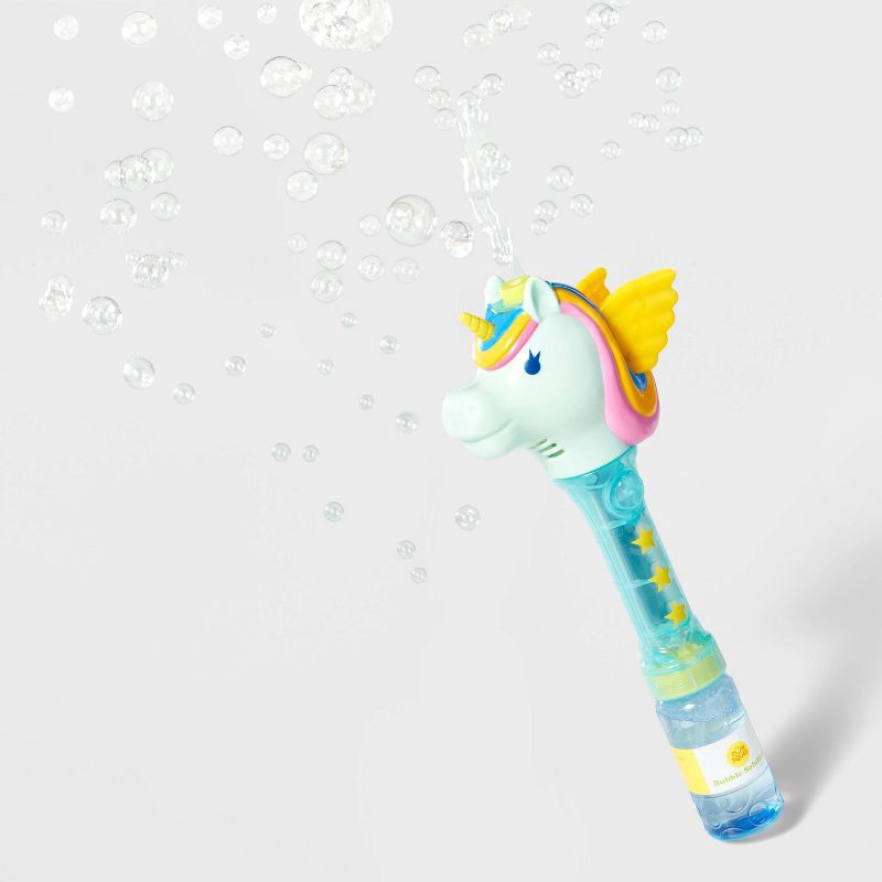 slide 2 of 4, Unicorn Bubble Wand - Sun Squad™: Bubble Toys for Kids, Ages 3+, 1 ct