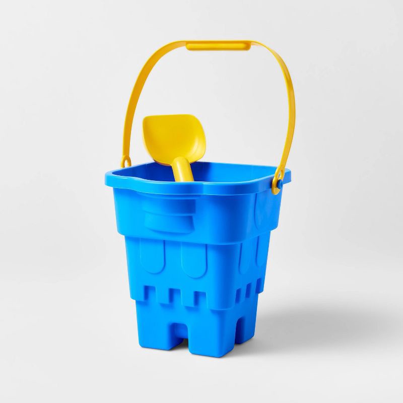 slide 1 of 1, Sand Bucket with Shovel Blue - Sun Squad™: Kids Beach Toys Set, 1 ct