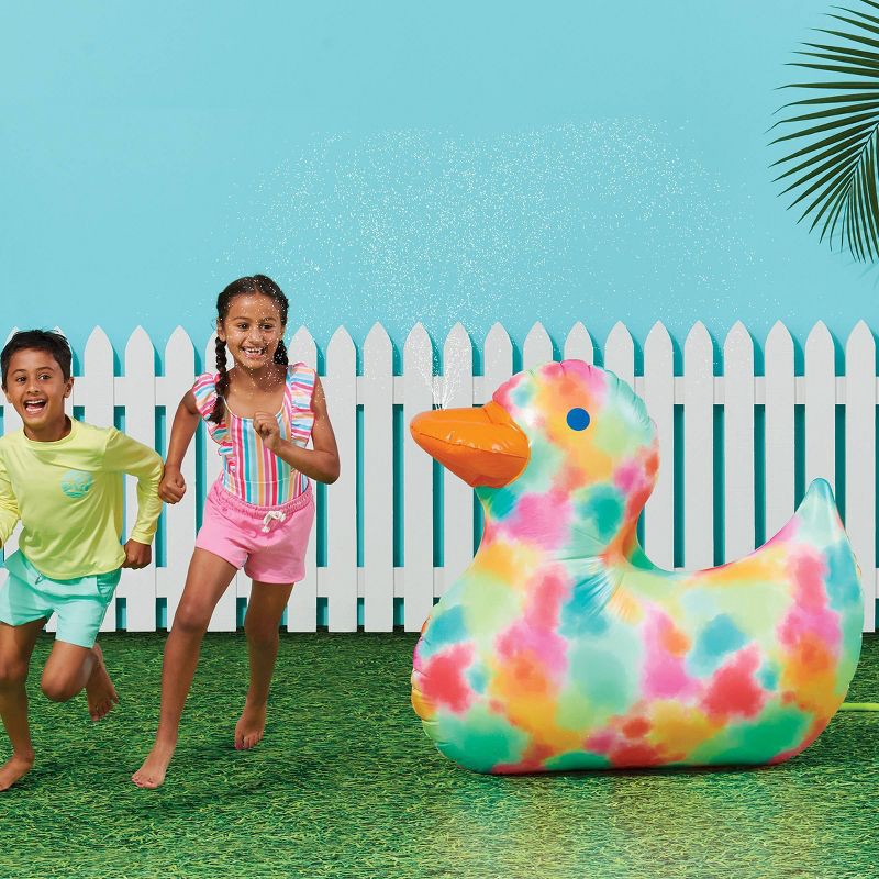 slide 2 of 6, Inflatable Duck Sprinkler - Sun Squad™, 1 ct