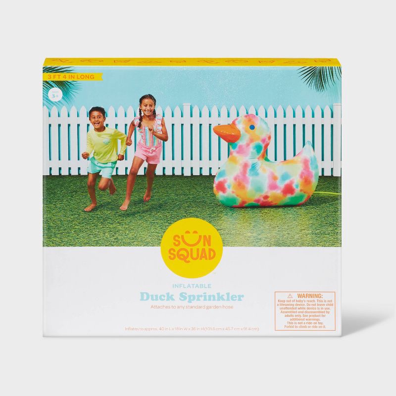 slide 5 of 6, Inflatable Duck Sprinkler - Sun Squad™, 1 ct
