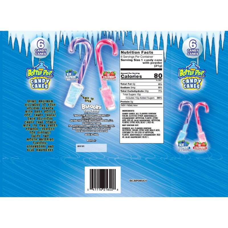 slide 4 of 4, Baby Bottle Pop Candy Canes - 4.6oz, 4.6 oz