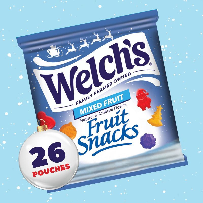 slide 2 of 6, Welch's Welchs Christmas Mixed Fruit Snacks - 13oz/26ct, 13 oz, 26 ct