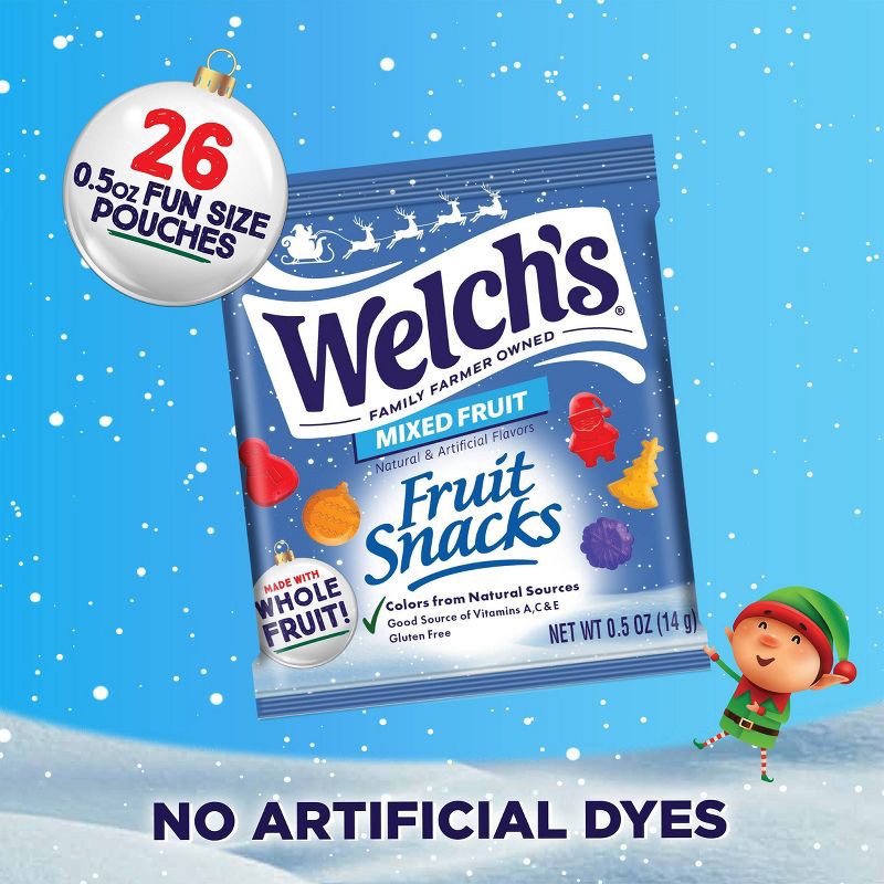 slide 6 of 6, Welch's Christmas Mixed Fruit Snacks - 13oz/26ct, 13 oz, 26 ct