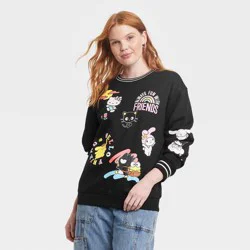 Women's Sanrio Hello Kitty And Friends Graphic Sweatshirt - Black L