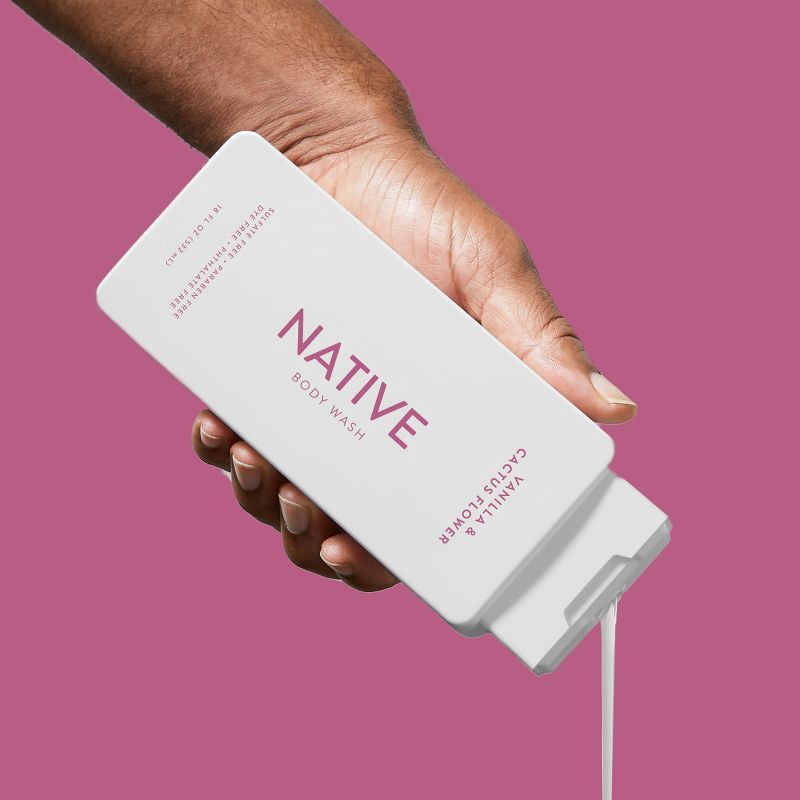slide 6 of 6, Native Body Wash - Vanilla & Cactus Flower - Sulfate Free - 18 fl oz, 18 fl oz