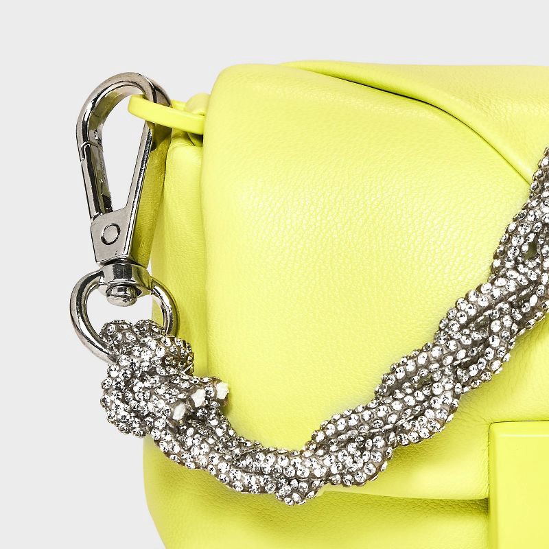 slide 4 of 5, Crystal Rope Shoulder Handbag Strap - A New Day™ Silver, 1 ct