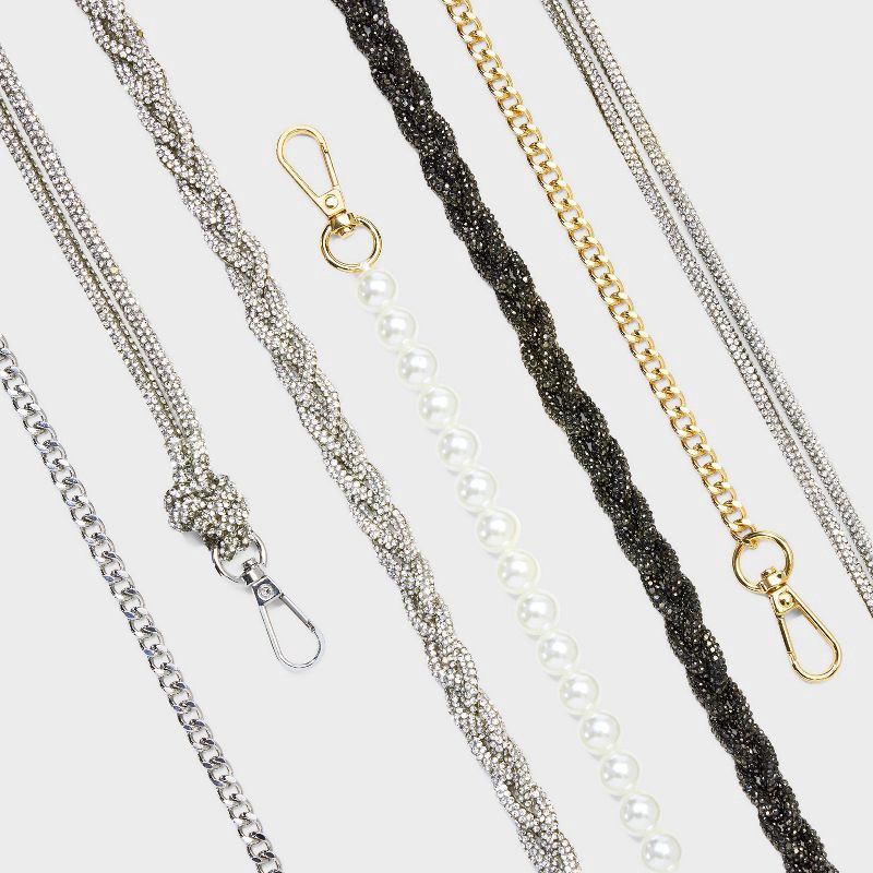 slide 5 of 5, Chain Crossbody Handbag Strap - A New Day™ Gold, 1 ct