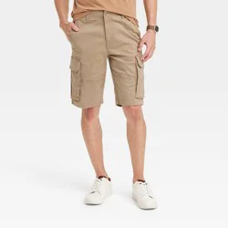 Men's 11" Cargo Shorts - Goodfellow & Co™ Tan 38