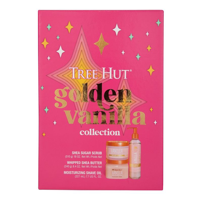 slide 7 of 9, Tree Hut Golden Vanilla Gift Set - 3ct, 3 ct