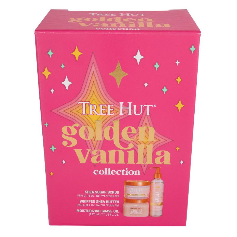slide 6 of 9, Tree Hut Golden Vanilla Gift Set - 3ct, 3 ct