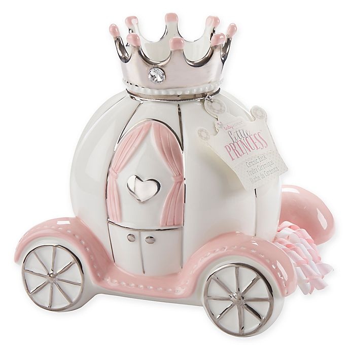 slide 1 of 2, Baby Aspen Little Princess Ceramic Carriage Bank, 1 ct