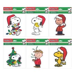 Peanuts Christmas Window Clings