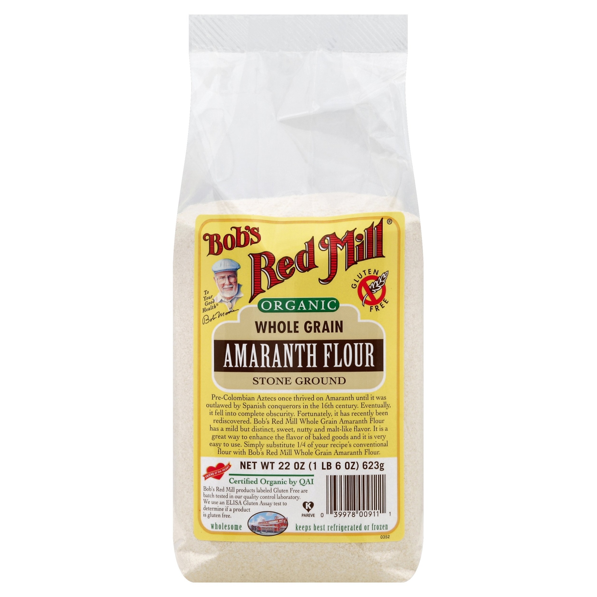 slide 1 of 5, Bob's Red Mill Organic Whole Grain Amaranth Flour, 22 oz