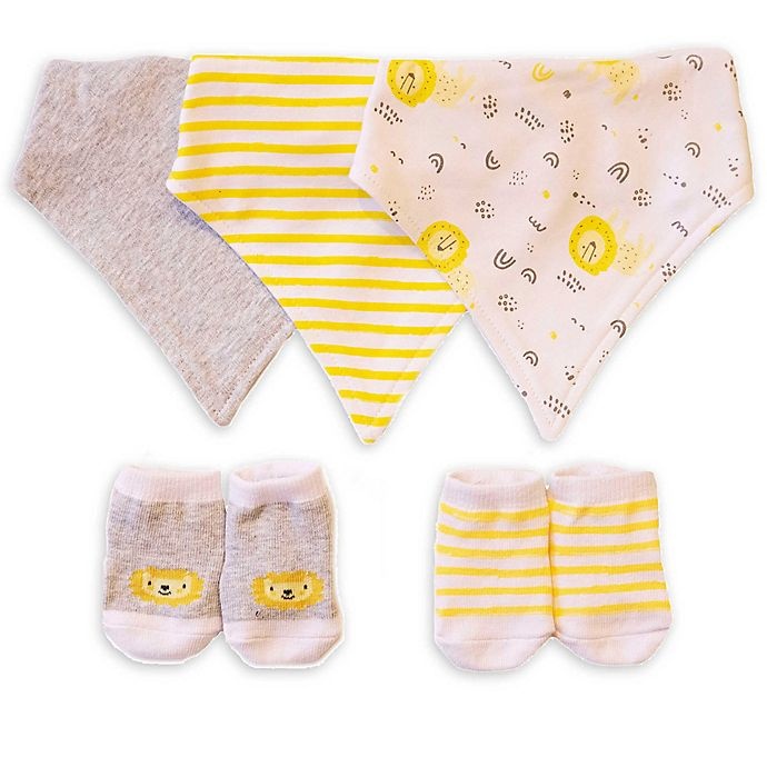 slide 1 of 1, Sterling Baby Lions Bandana Bib and Bootie Set, 1 ct