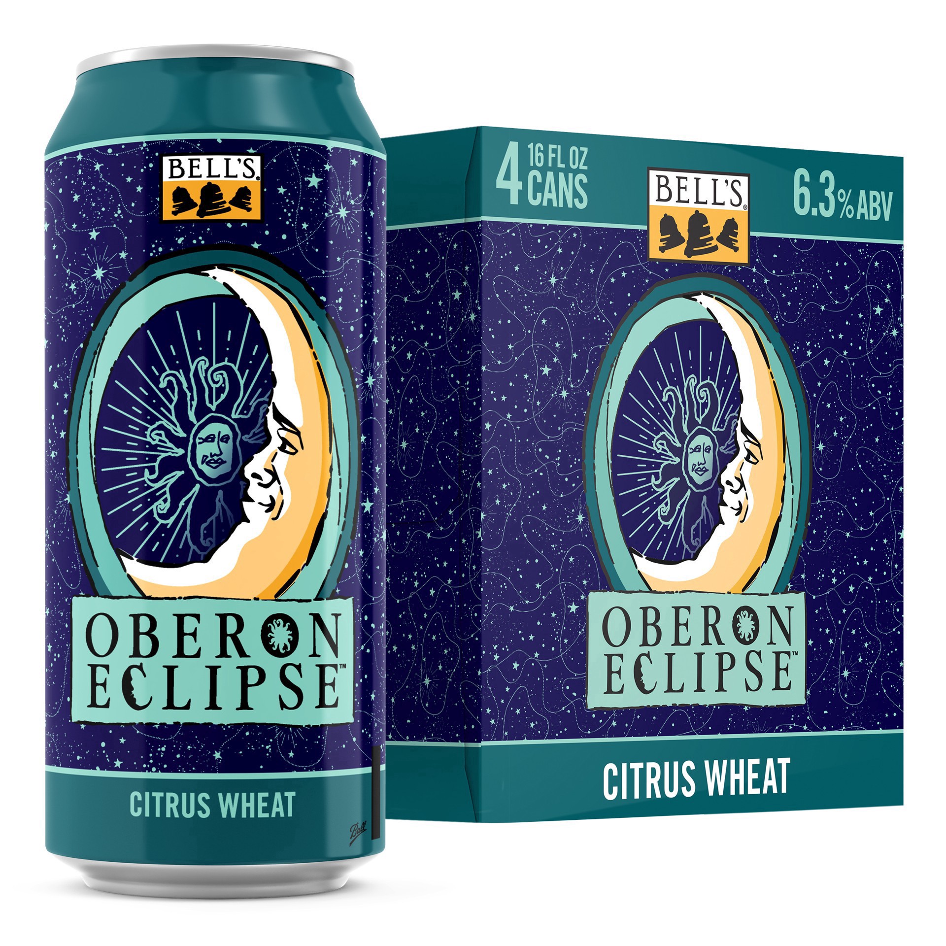 slide 2 of 4, Bell's Oberon Eclipse Citrus Wheat Ale Beer, 4 Pack, 16 fl oz Cans, 4 ct; 16 oz