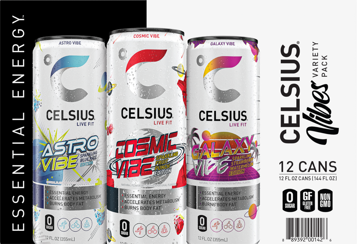 slide 2 of 2, Celsius Space Vibe Energy Drink 12 Pack, 12 ct; 12 fl oz