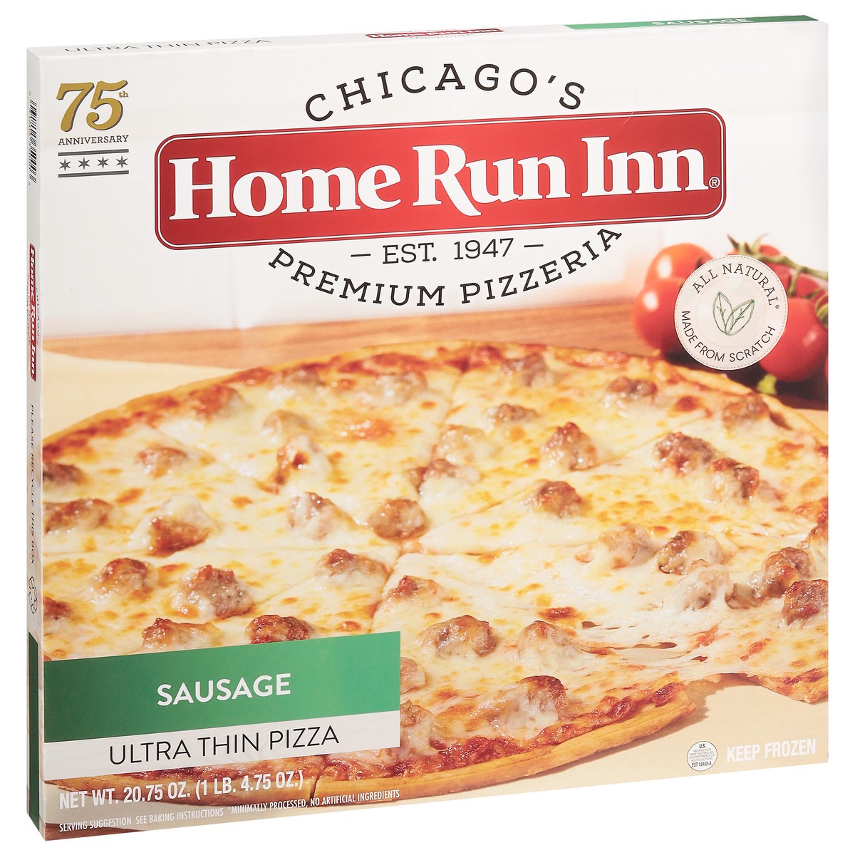slide 2 of 9, Home Run Inn Ultra Thin Sausage Pizza 20.75 oz, 20.75 oz