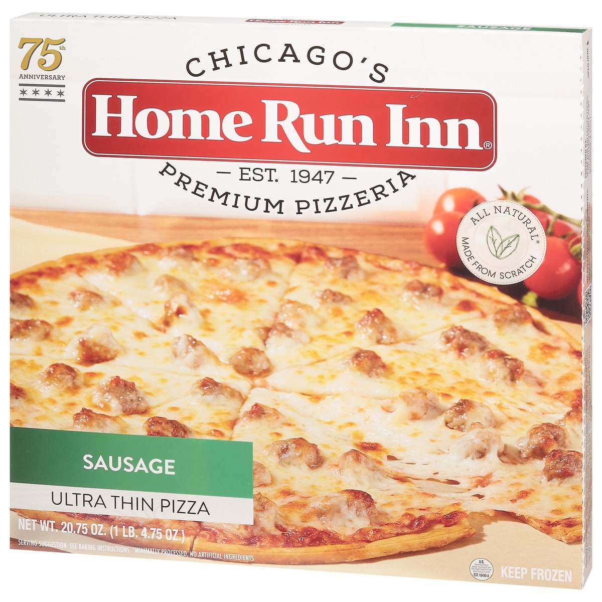 slide 3 of 9, Home Run Inn Ultra Thin Sausage Pizza 20.75 oz, 20.75 oz