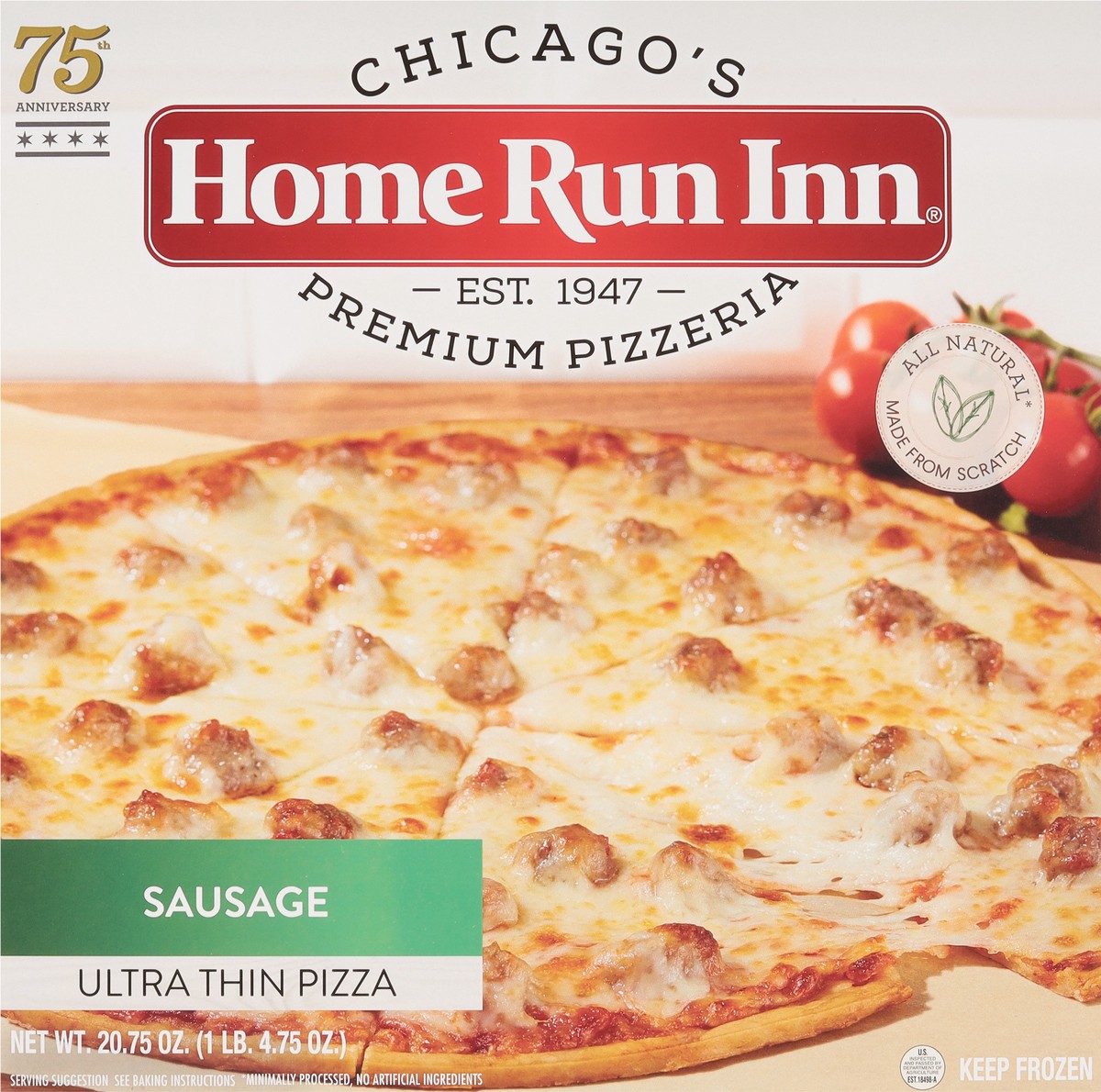 slide 6 of 9, Home Run Inn Ultra Thin Sausage Pizza 20.75 oz, 20.75 oz