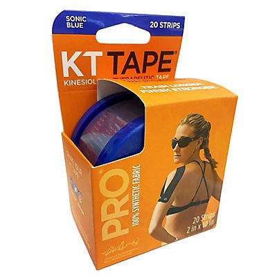 slide 1 of 1, KT Tape Pro Sonic Blue Kinesiology Tape 20 ea, 20 ct