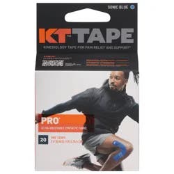 KT Tape Pro Sonic Blue Kinesiology Tape - 20 ea