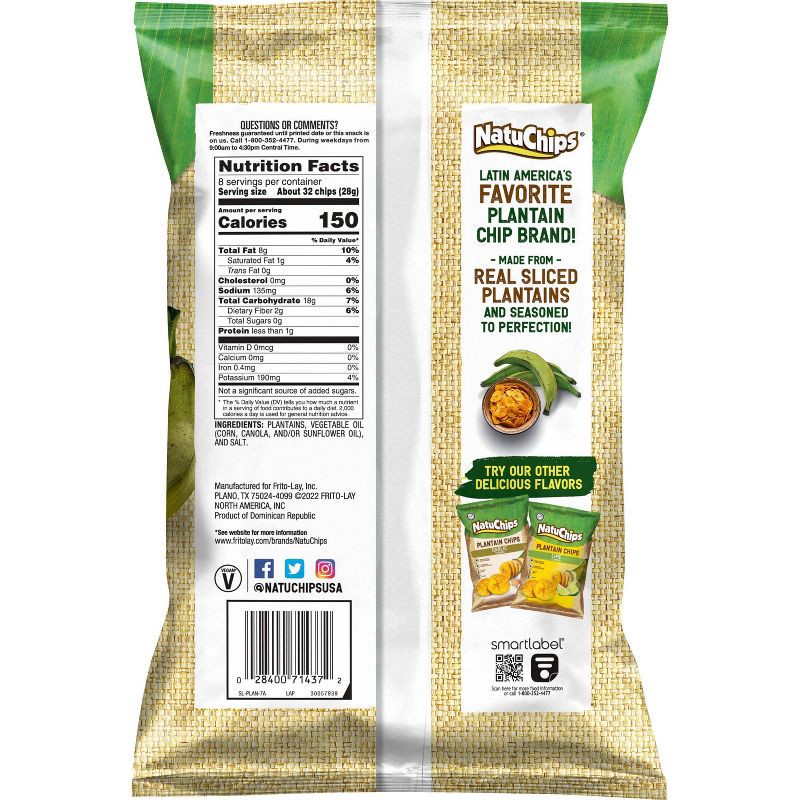 slide 2 of 3, NatuChips Plantain Chips Regular Flavored - 8oz, 8 oz