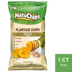 NatuChips Plantain Chips Garlic Flavored - 8oz