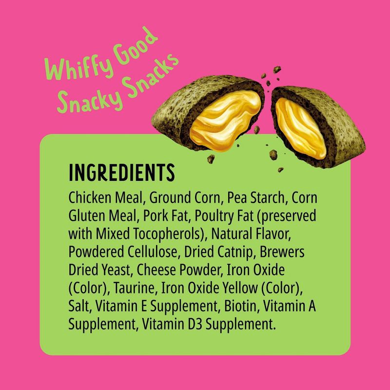 slide 7 of 12, Bonkers Adult Crunchy and Soft Cat Treats Chicken, Cheese & Catnip Flavor - 3oz, 3 oz