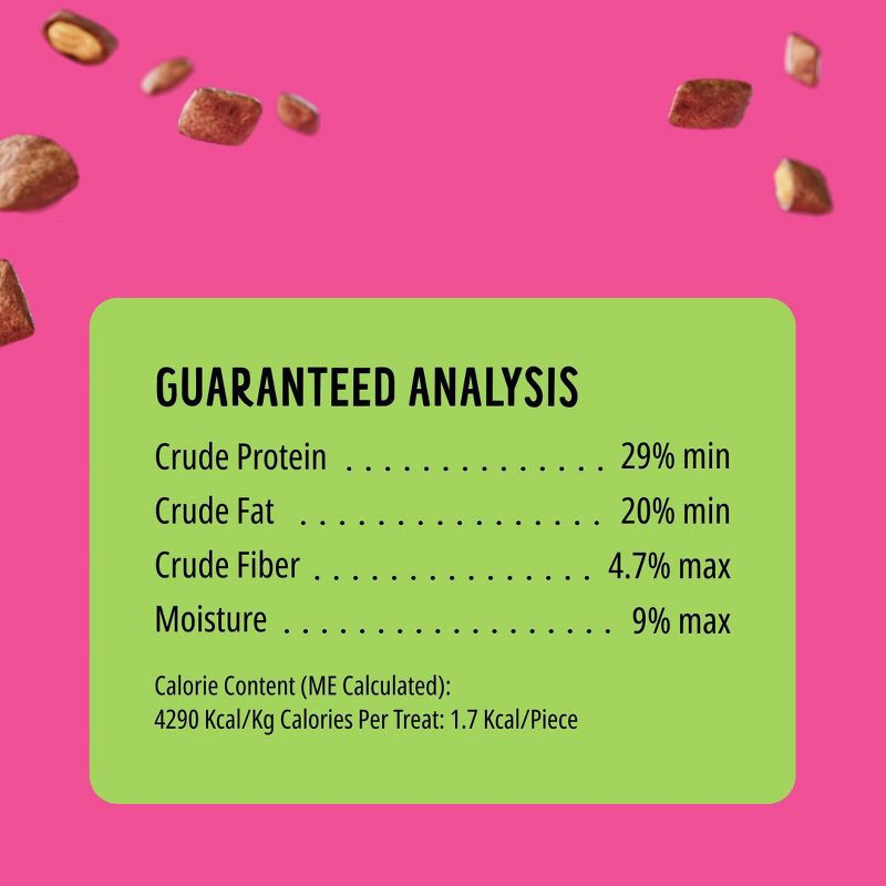 slide 8 of 12, Bonkers Adult Crunchy and Soft Cat Treats Chicken, Cheese & Catnip Flavor - 3oz, 3 oz