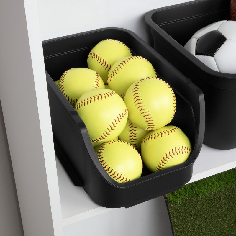 slide 6 of 12, 8.9qt Open Front Stackable Storage Bin - Brightroom™, 8.9 qt