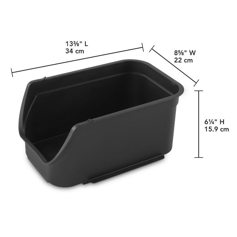 slide 12 of 12, 8.9qt Open Front Stackable Storage Bin - Brightroom™, 8.9 qt