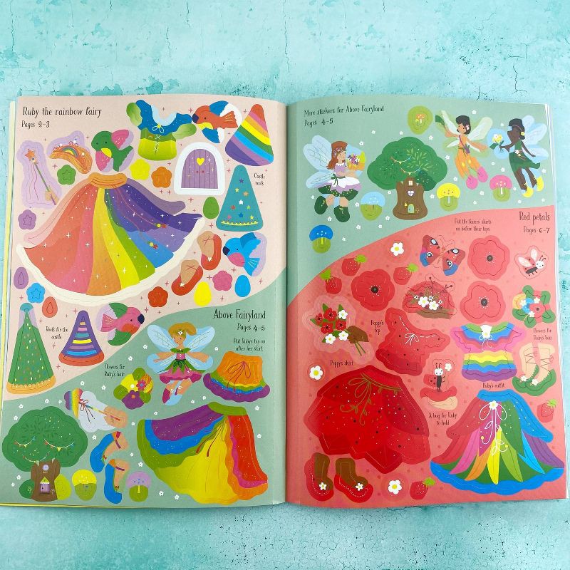 slide 6 of 6, Usborne Books Little Sticker Dolly Dressing Rainbow Fairy - by Fiona Watt (Paperback), 1 ct
