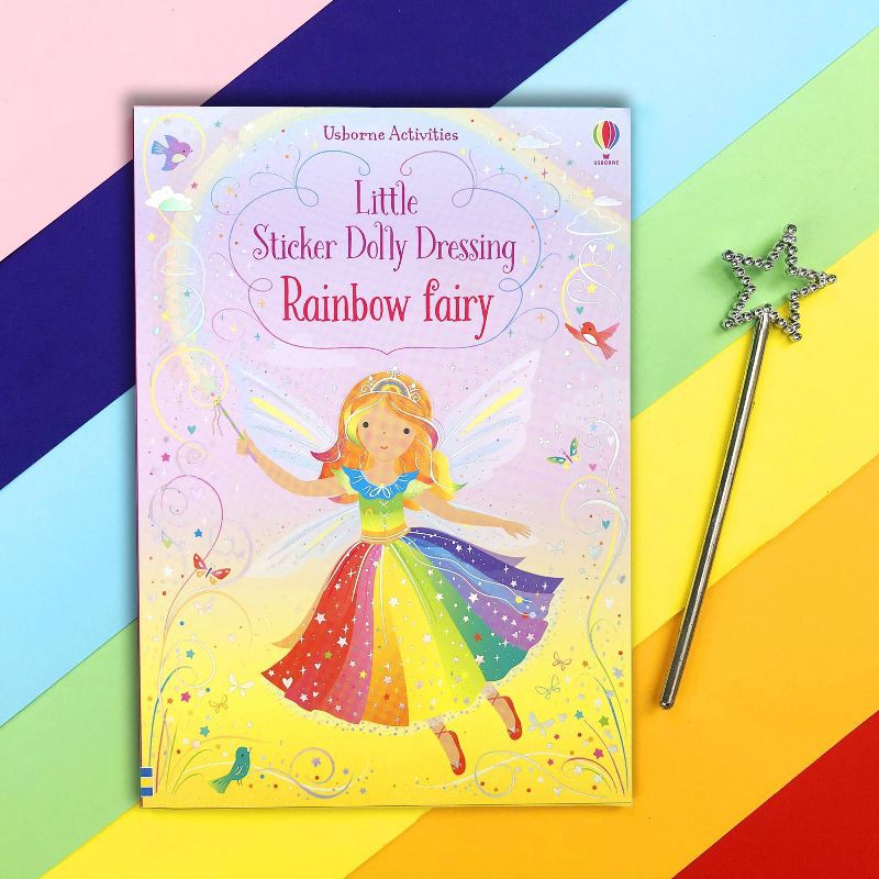 slide 1 of 6, Usborne Books Little Sticker Dolly Dressing Rainbow Fairy - by Fiona Watt (Paperback), 1 ct