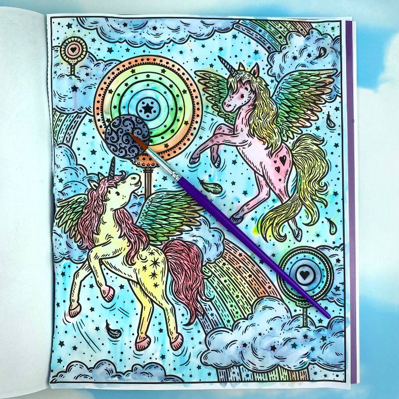 slide 2 of 3, Usborne Books Unicorns Magic Painting Book - (Magic Painting Books) by Fiona Watt (Paperback), 1 ct