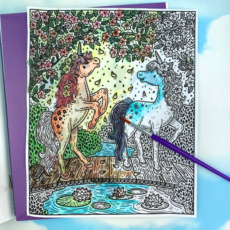 slide 3 of 3, Usborne Books Unicorns Magic Painting Book - (Magic Painting Books) by Fiona Watt (Paperback), 1 ct