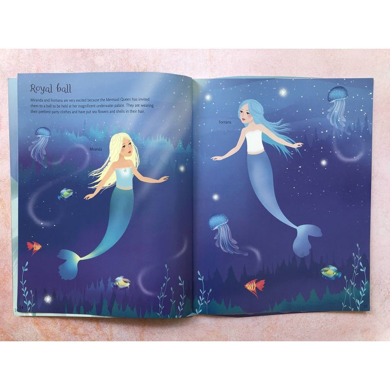 slide 2 of 3, Usborne Books Sticker Dolly Dressing Mermaids - by Fiona Watt (Paperback), 1 ct