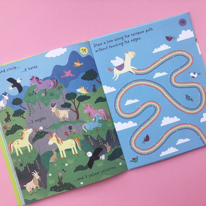 slide 3 of 4, Usborne Books Little Children's Unicorns Pad - (Children's Puzzles) by Kirsteen Robson (Paperback), 1 ct