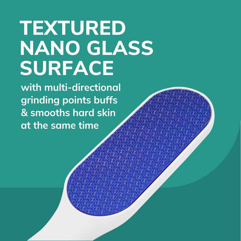 slide 3 of 6, Dr. Scholl's Hard Skin Remover Nano Glass Foot File, 1 ct