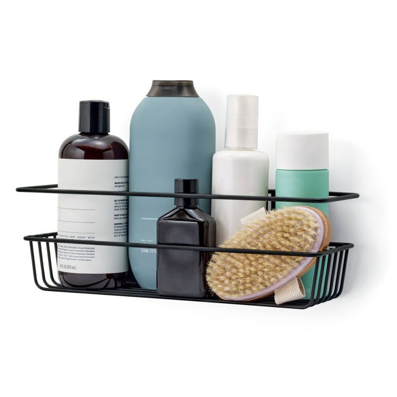 slide 3 of 10, Command Shower Caddy Black, 1 ct