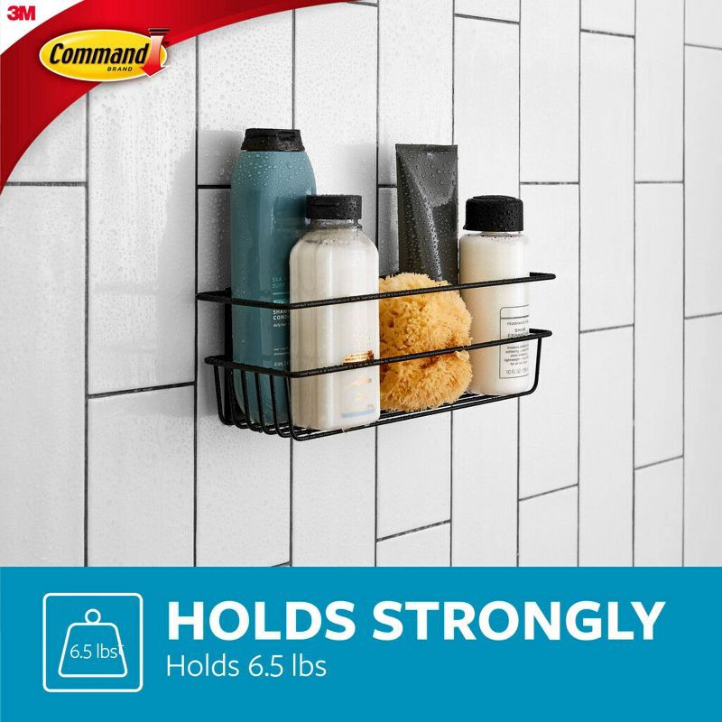 slide 10 of 10, Command Shower Caddy Black, 1 ct