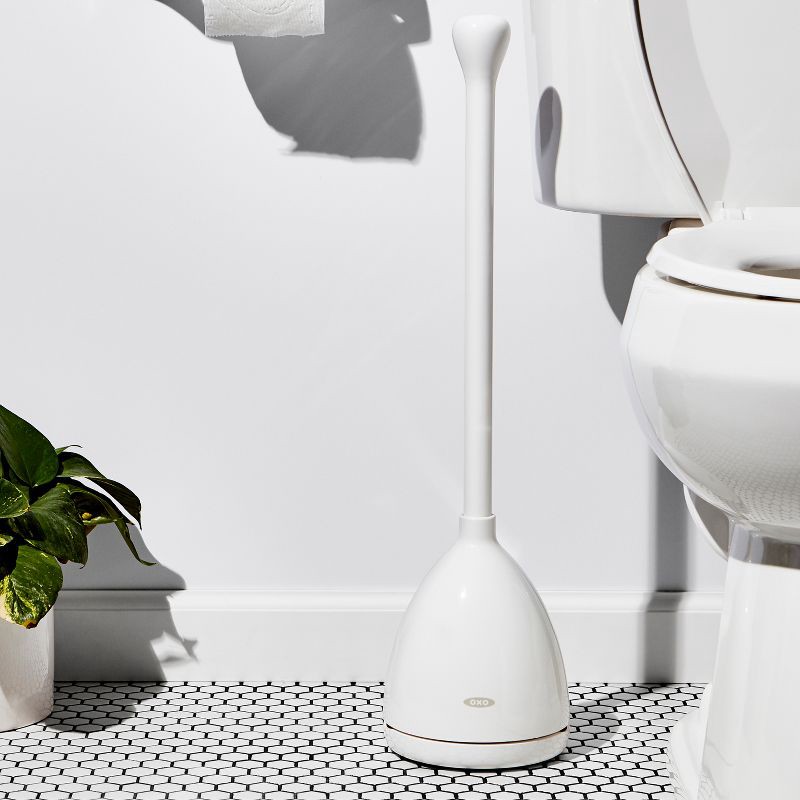 slide 3 of 6, OXO Toilet Plunger and Canister, 1 ct